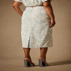 Bridal by ELOQUII Printed Pencil Skirt image number null