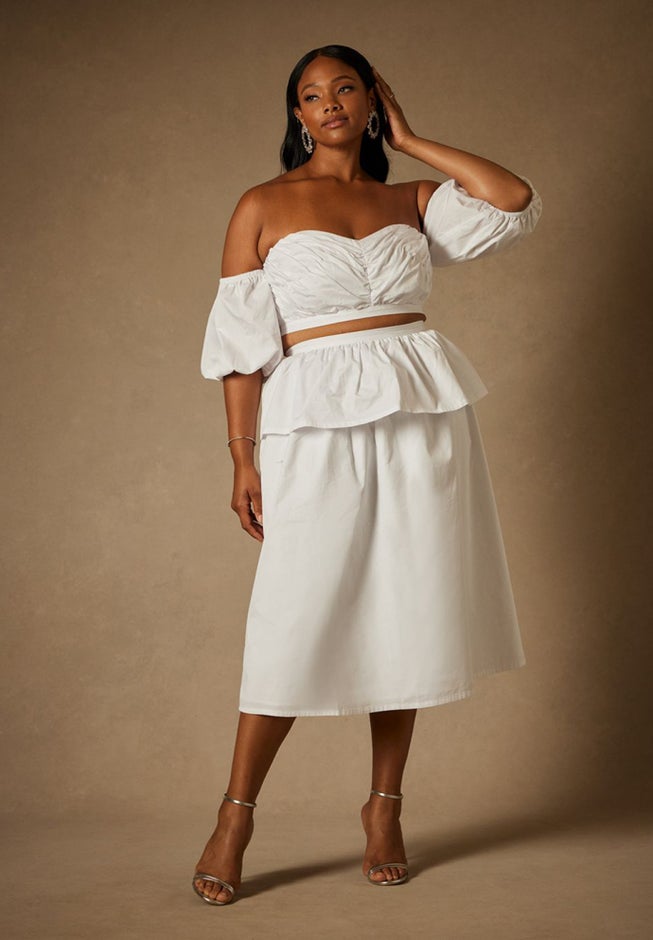 Bridal by ELOQUII Peplum Skirt image number 0