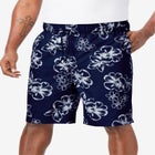 Hibiscus Print 8" Swim Trunks image number 0