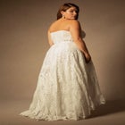 Bridal by ELOQUII Floral Hi-Lo Gown image number null