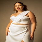 Bridal by ELOQUII Bustier Top with Sheath Skirt image number null