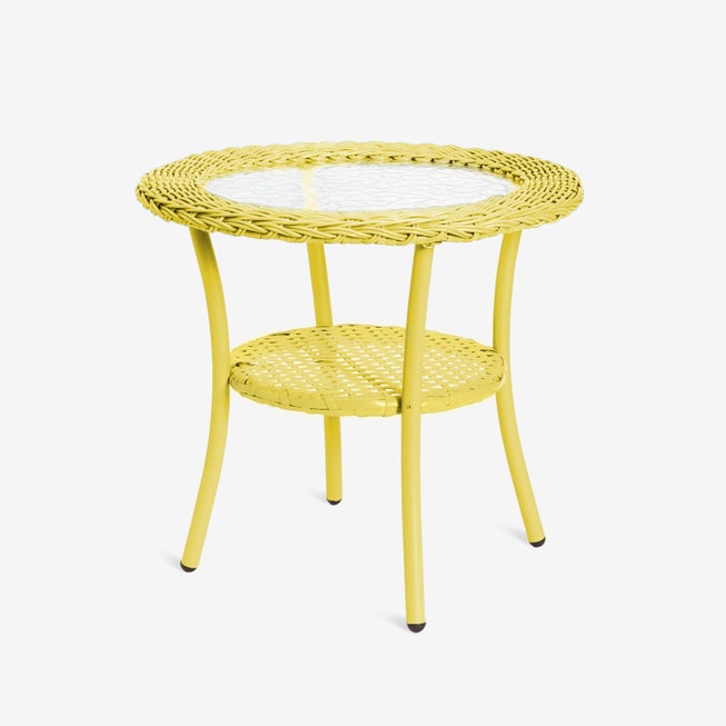 Roma All-Weather Wicker Side Table image number 0