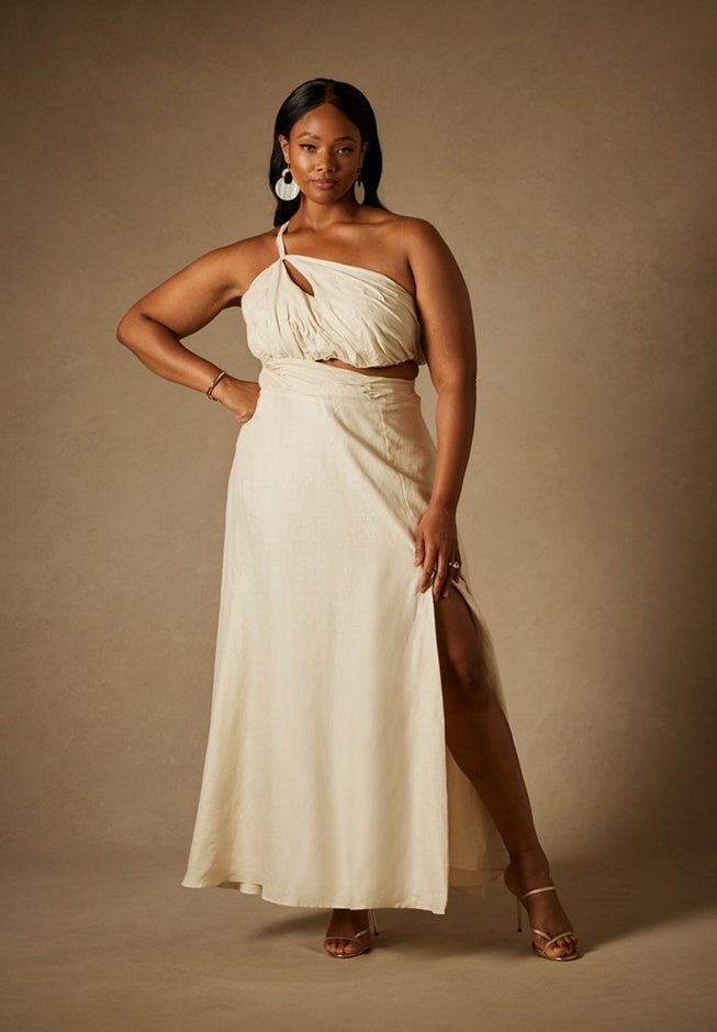 Bridal by ELOQUII Cutout Maxi Dress image number 0