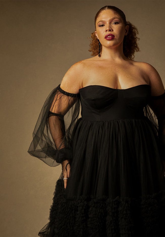 Bridal by ELOQUII Tulle Bustier Ball Gown image number 1