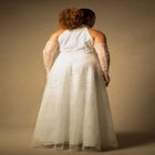 Bridal by ELOQUII Halter Glitter Gown image number null