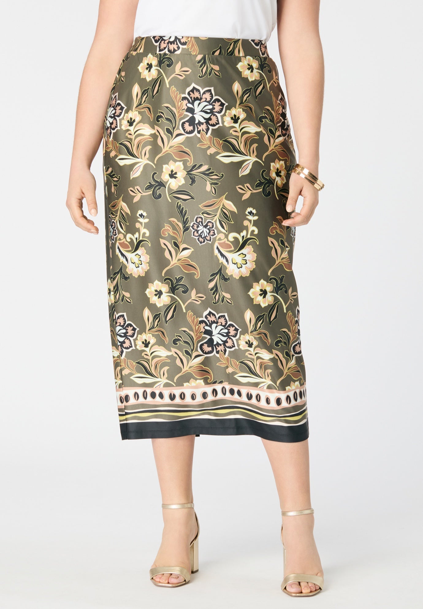 Ultrasmooth&reg; Fabric Midi Skirt image number 0