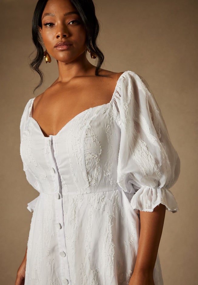 Bridal by ELOQUII Sweetheart Neck Dress image number null
