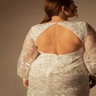 Bridal by ELOQUII Mesh Applique Gown image number null