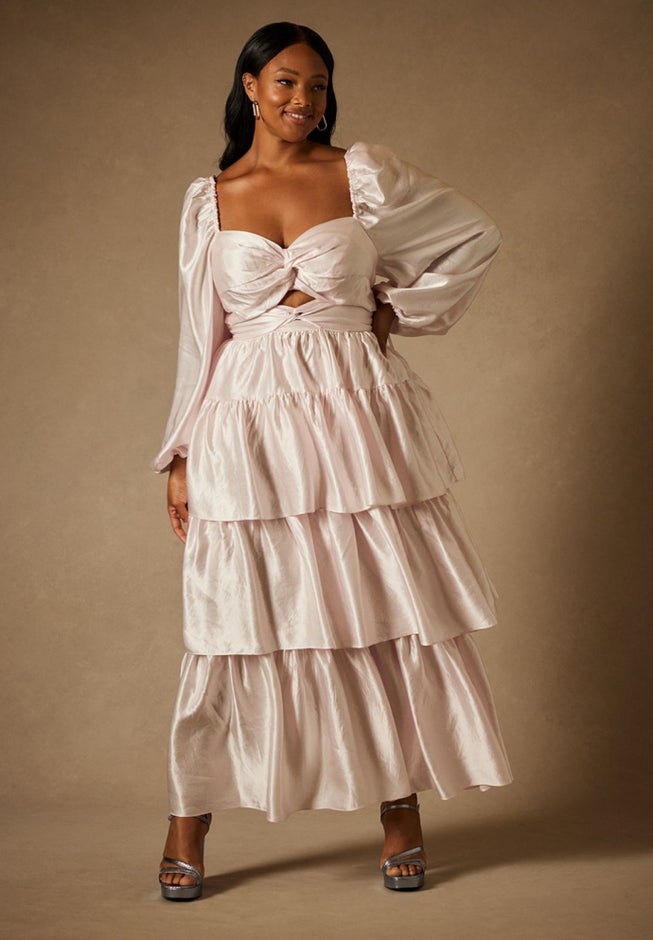 Bridal by ELOQUII Tiered Dress image number 0