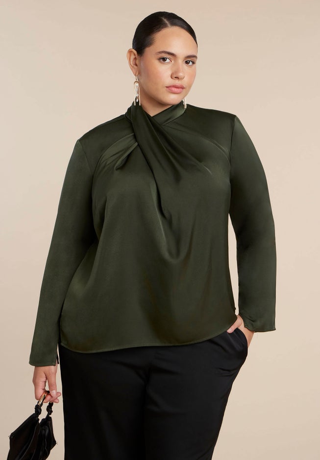 High Neck Drape Top image number 0