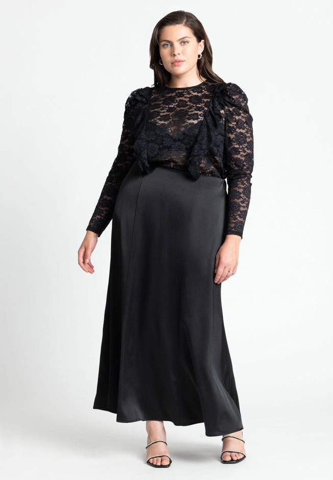 Lace Ruffle Top image number 2