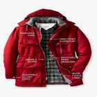 Fleece-Lined Parka with Detachable Hood and 6 Pockets image number null