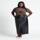 Mesh Crew Neck Top image number null