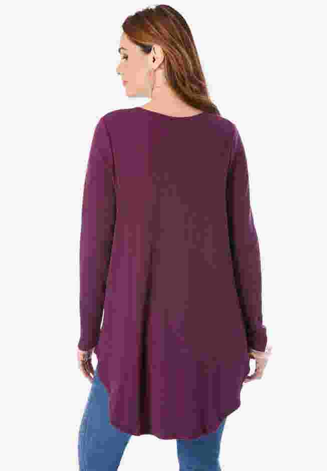 V Neck Thermal Swing Tunic image number 1