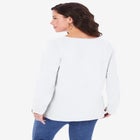 Plus Size Ultimate Long Sleeve V Neck Tee image number null