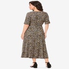 Surplice Midi Dress image number null