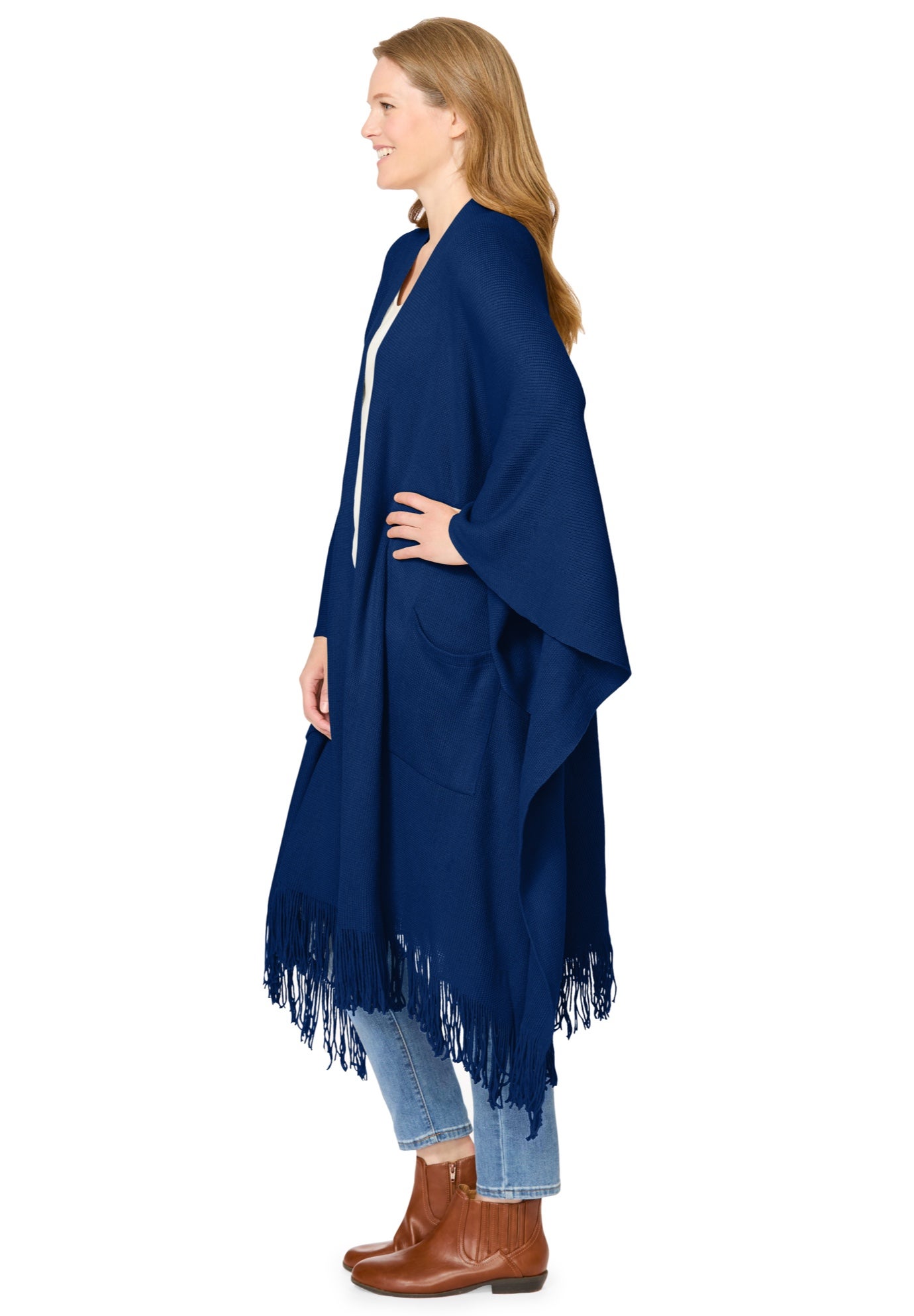 Fringed Cape Sweater image number 2