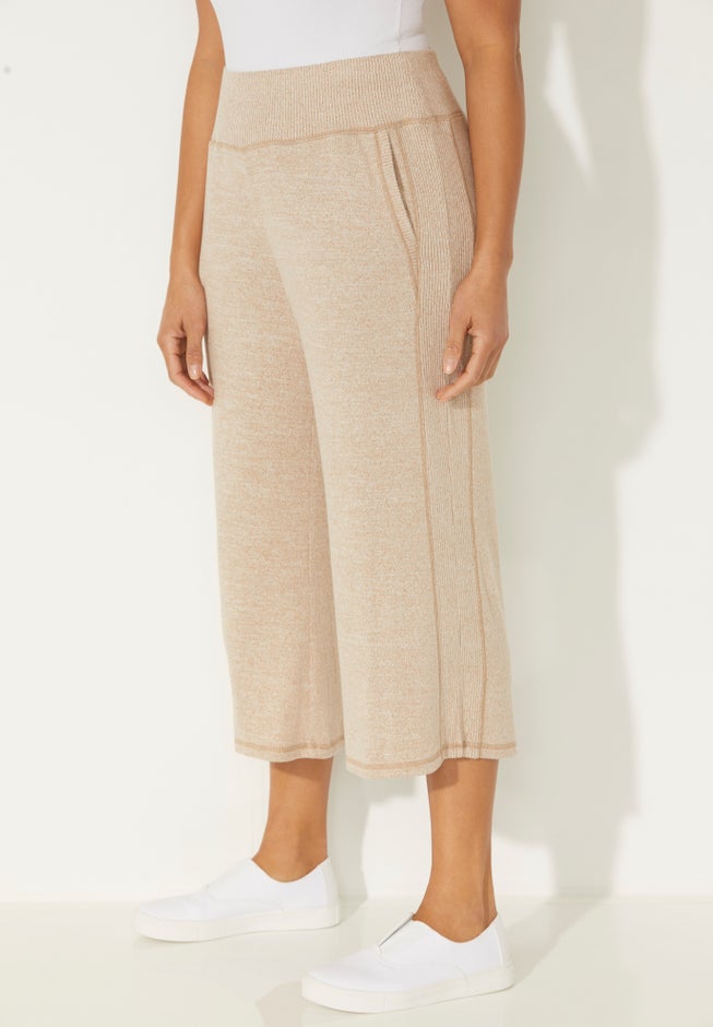 Impossibly Soft Wide Leg Capri image number null