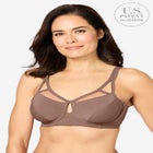Full Coverage Mesh Side Wire Bra image number null