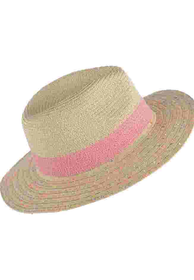 Straw Hat with Band Detail image number 0