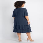 Embellished Keyhole Midi-Tier Dress image number 1