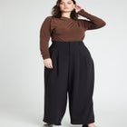 Draped Shoulder Knitted Top image number null