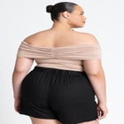 Fold Over Off The Shoulder Top image number null