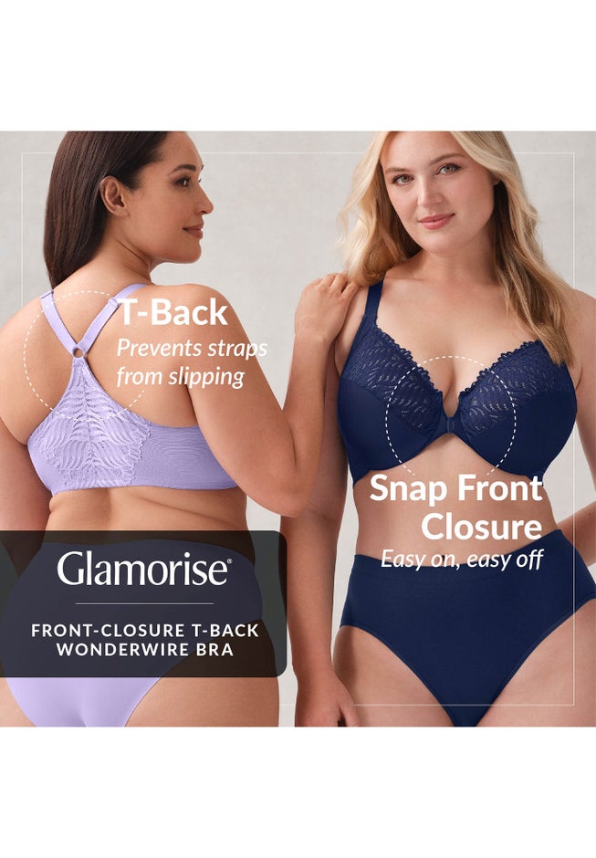 Wonderwire® Front Close T-Back Bra 1246 image number 5