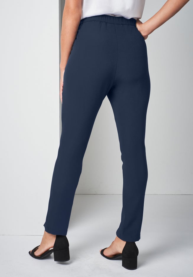 Bi-Stretch Slit Front Ankle Pant image number 1