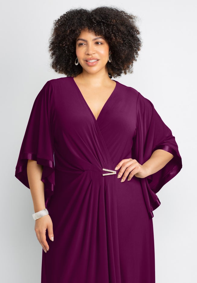 V-Neck Twist Maxi Dress image number 2