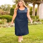 2-Piece Sequin & Charmeuse Jacket Dress Set image number 7
