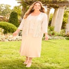 2-Piece Sequin & Charmeuse Jacket Dress Set image number 0