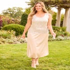 2-Piece Sequin & Charmeuse Jacket Dress Set image number 1