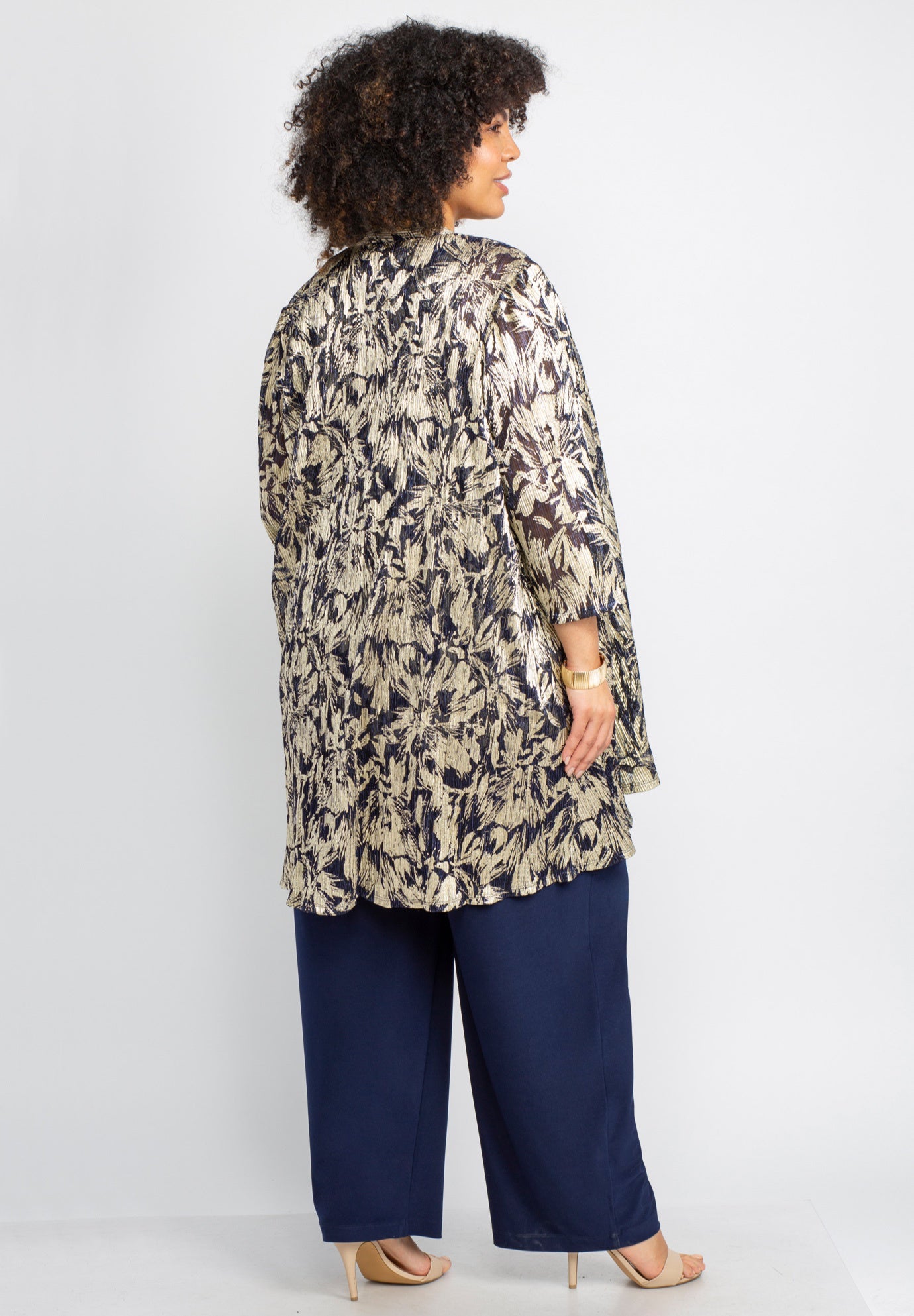 3-Piece Foil Print Pant Suit image number 1
