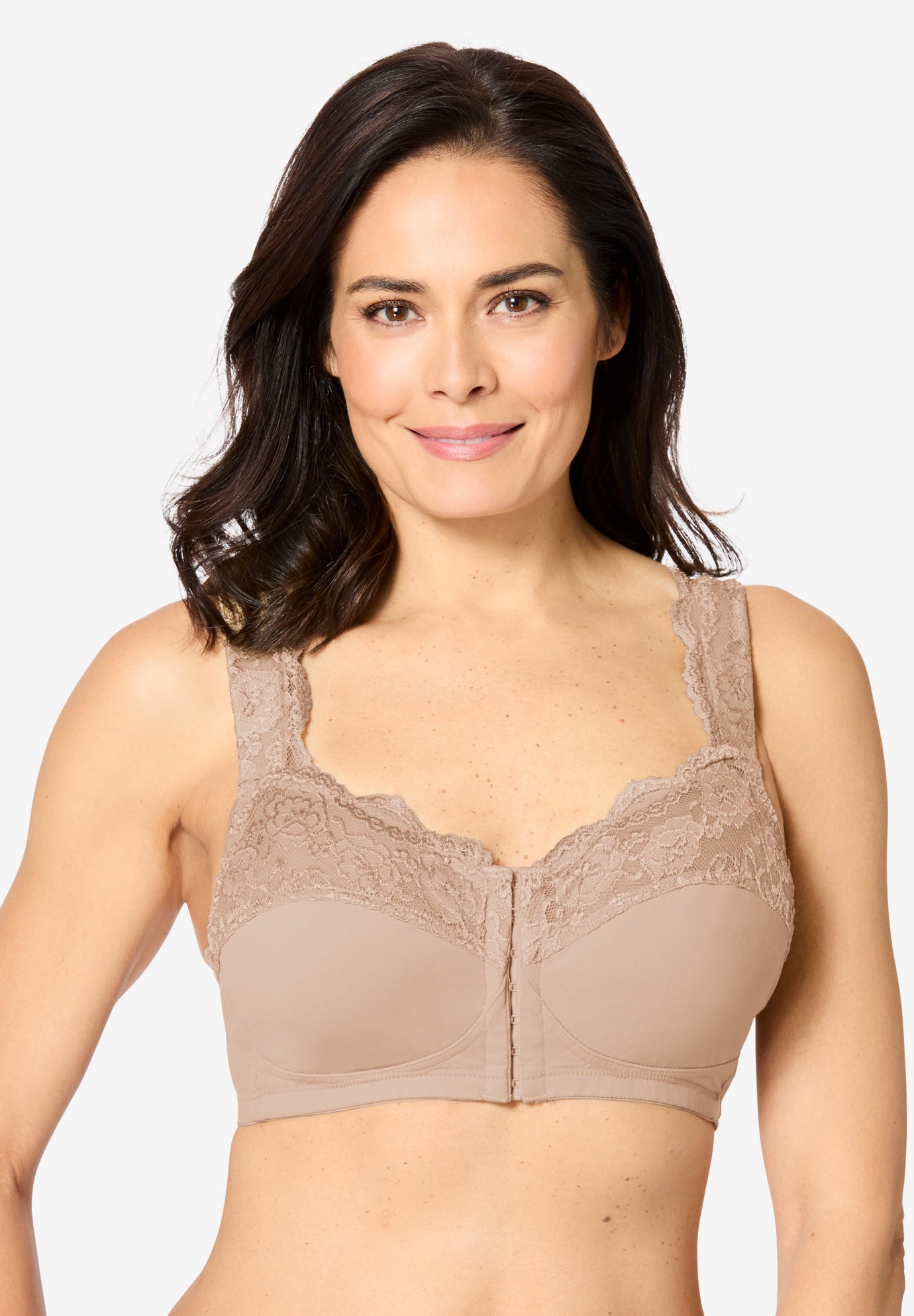 Front Close Wireless Gel Strap Bra image number 0