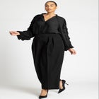 Ruffle Sleeve Button Front Blouse image number null