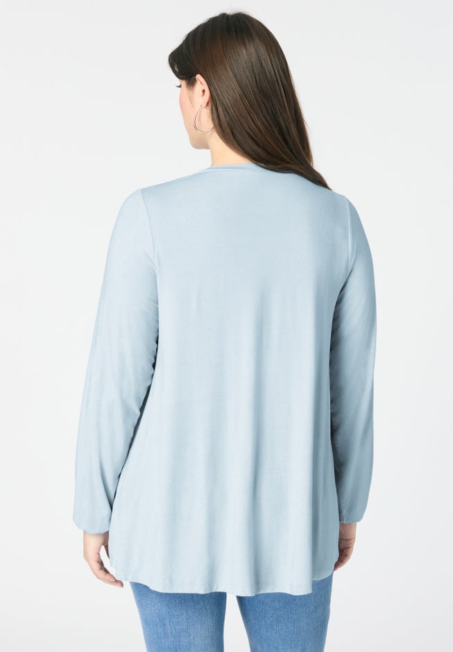 Knit V-Neck Tunic image number 2