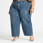 High Rise Loose Grommet Jean image number null