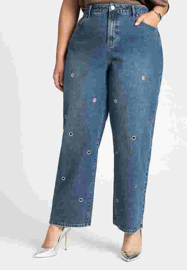 High Rise Loose Grommet Jean image number 2