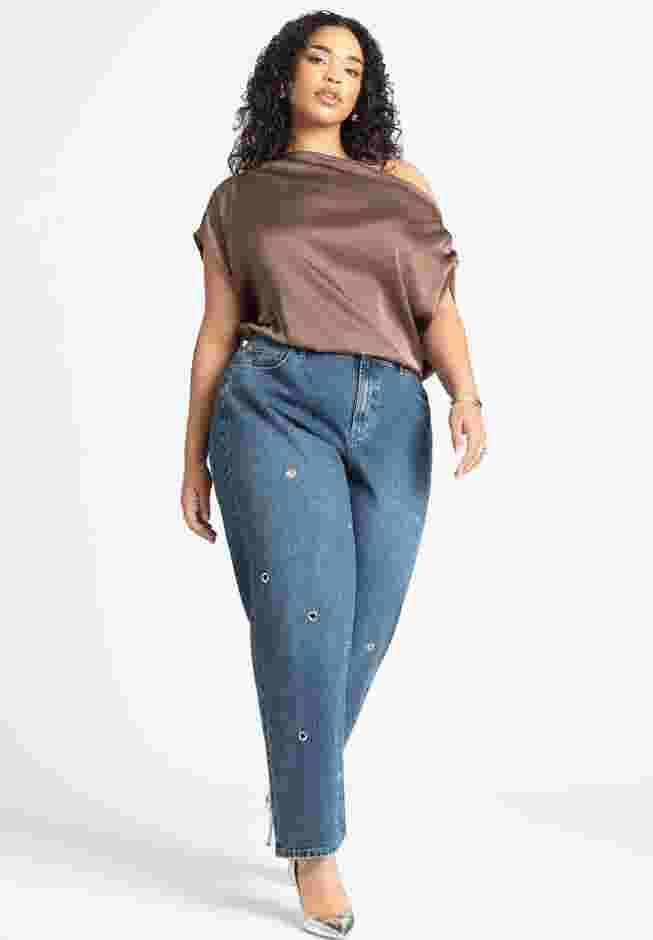 High Rise Loose Grommet Jean image number 0