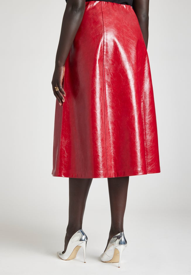Patent Red Skirt image number 1