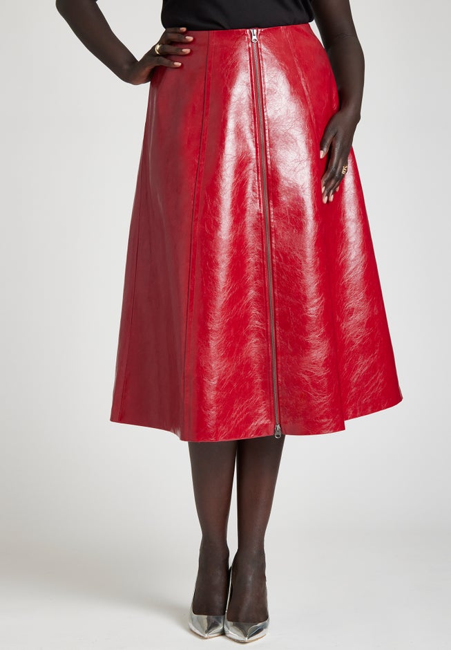Patent Red Skirt image number 2