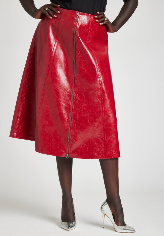 Patent Red Skirt image number 3