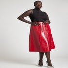Patent Red Skirt image number null
