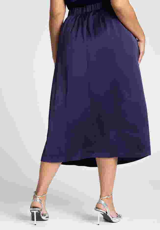 Long Satin Midi Skirt image number 2