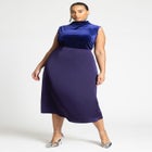 Long Satin Midi Skirt image number null