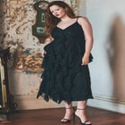 Cascade Lace Slip Dress image number null