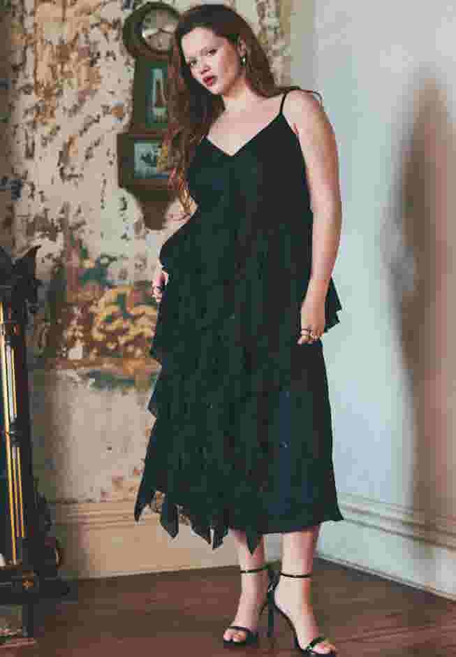 Cascade Lace Slip Dress image number 0