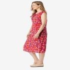 Tie-Neck Sleeveless Crinkle Dress image number null