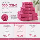BH Studio 6-Piece Plush & Absorbent 100% Cotton Bath Towel Set image number 5